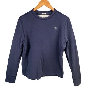 Y2k Abercrombie & Fitch Muscle Shirt Mens Medium Waffle Knit Thermal Layering